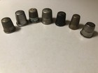 Antique Sterling Silver Sewing Thimbles Lot   7   Pieces Spain  usa