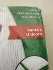 Bucilla Felt Applique Christmas Stocking Kit Santa s Unicorn  18 Inches