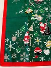 Japanese Furoshiki Wrapping Cloth Fabric - Beautiful Christmas Symbols On Tree  