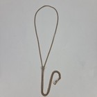 Antique Edwardian Gold Filled Opal Seed Pearl Slide Lariat Necklace Watch Chain