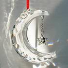 New In  Box Swarovski Crystal Holiday Magic Moon Ornament