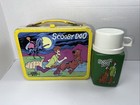 1973 Scooby-doo Metal Lunchbox Lunch Box King-seeley Thermos Yellow With Green