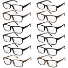 Reading Glasses  Mens Womens Reader 12 Pack With Spring Hinge Frames Style New