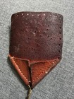 Vintage Amish Worn Leather Fly Swatter Bug Primitive Twisted Metal Handle 19 5 