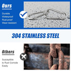 Small Carabiner Clip Hooks  25pcs 1 97 Inch Carabiners Heavy Duty Spring Snap 