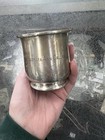Vintage Solid Black Starr   Gorham Engraved Sterling Silver Baby Mug 200 Grams