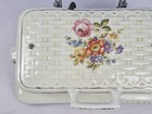 Vintage 1930s Porcelier No  5004 Floral Pattern Porcelain Electric Griddle Works