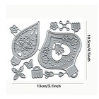 Christmas Pine Frame Metal Die Cuts merry Christmas Ball Flower Cutting Dies Cut