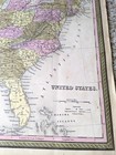 1849 Vintage Original East Coast Usa Antique Map Mitchell Atlas 14  X 17 5 