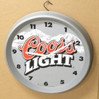 Coors Light Beer 1999 Plastic 18-1 2  Battery Operated Clock Bar Mancave
