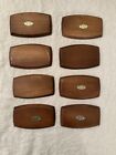 Woodcrest By Styson Teak Cork Mid Century Modern Mcm Vintage Coasters  Set Of 8
