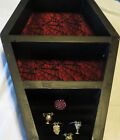 Coffin Jewelry Box Wall Shelf Gothic Style 16  X 10 X 2-1 4d By Joanndles