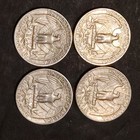 1963 Silver Washington Quarters - 90  Silver Lot Of 4