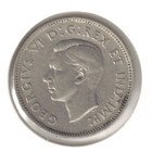 1942 Canadian Circulated George Vi Five Cent Coin 
