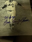 Tom Seaver Signed   Inscribed 8x10 Photo Jsa