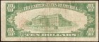 1929  10 Dollar Bill Brown Seal Bank Note Old Paper Money National Currency