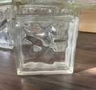 Vtg Architectural Glass Block Brick Wavy 7 3 4   x7 3 4   x   x3    Mcm Decor Project L2