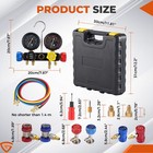 4 Way Manifold Ac Gauge Set R1234yf R134a R404a Air Conditioner Recharge Kit