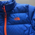 Boys    The North Face 550 Down Puffer Jacket Full Zip - Blue orange - Sz L 14 16