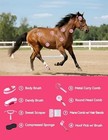 9-piece Horse Grooming Kit - Complete Brush Set With Ergonomic Silicone Handles