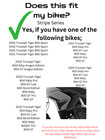 V2 0 Stripe Series Clip On Triumph Tiger 850 900 Air Deflectors