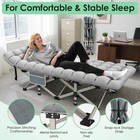 500lb Camping Cot Bed Heavy Duty Folding Adult Cot 1200d