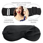 Natural Silk Sleep Mask - Organic Silk Eye Mask For Sleeping - Ultra Soft Black 