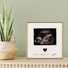 5x3 Sonogram - Ultrasound Gold Metla Picture Frame - Love At First Sight Design