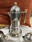 Vev Vigano Kontessa Inox Stainless Steel 18 10 Vintage Italian Moka Espresso Set