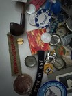 Junk Drawer Lapel Pin Tokens Lighters  Lot Vintage Boy Scouts Metals Knife