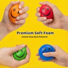 20 Pcs Smile Face Stress Balls For Easter Egg Fillers  2 5 Inch Squeeze Toys    