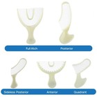 50pcs bag Dental Disposable Triple Impression Bite Registration Trays F a p q s