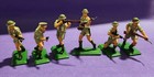 Canadian 1st Division Ww2 Argentina Dsg Plastic Toy Soldiers Set Britains