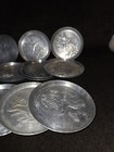 Vintage   Set Of 17  Coasters  Hammered Aluminum Mallards