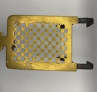 Rare Antique Brass   Iron Hearth Fireplace Trivet Footman Great Condition 