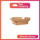 Flat Corrugated Cardboard Shipping Boxes 20 l X 20 w X 4 h   Single-wall Medium