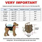 Tactical Dog Vest Harness Canine Molle Bag Hunting Training Military Leash Patch