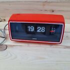 Vintage Copal  Model-703  Flip Clock   Works Great  Red