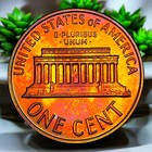 1962 1c Pcgs Pr66rb Lincoln Rainbow Toner Cent Penny Proof Toner Gold Shield