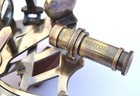 Antique Brass Nautical Sextant Maritime Navigation Instrument W  Telescope