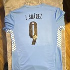 Luis Suarez Signed Uruguay  9 Soccer Jersey  Original Authentic 