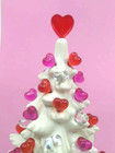 45 Valentine Lights   Med Red Heart Topper For Ceramic Christmas Tree Bulbs Star