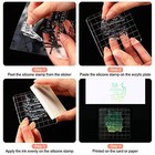  8 Pcs Christian Bible Verse Clear Rubber Stamps For Crafting  6 Sheets 