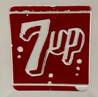 Vintage 1950 s 7up Metal White Red Logo Cooler Progress Refrigerator Co Kentucky