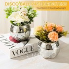 6 Pcs Disco Ball Vase Disco Ball Planter For Centerpieces Disco Ball Decor Flowe