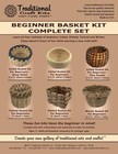 Beginner Basket Weaving Kit Set Of 6     Complete Diy Basket Making Supplies Fo   