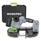 Workpro 20v Cordless Band Saw For Metal Cut 2 5  Cut Capacity 6 Adjustable Speed