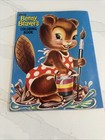 Vintage Art Craft Bunny Beavers Color Book Paper