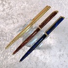 Vintage Dunhill Ballpoint Pen Brown   Gold   Blue Gemline Set Of 3