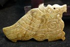 Good Jade  shang  Style Bird Amulet - -  - - True Nephrite Jade  tested 